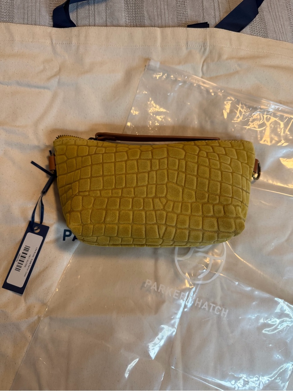Parker Thatch: Little Buddy - Suede Saffron Croco NWT! - Picture 3 of 15